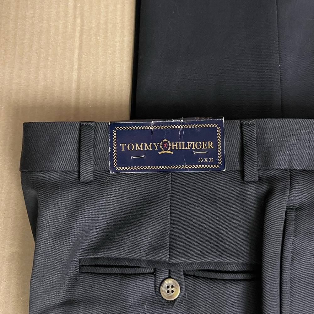 Tommy Hilfiger Dark Navy Trouser Mens 33x32